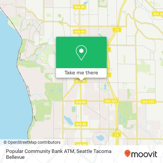 Popular Community Bank ATM map