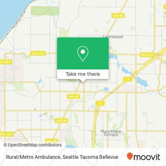 Rural/Metro Ambulance map