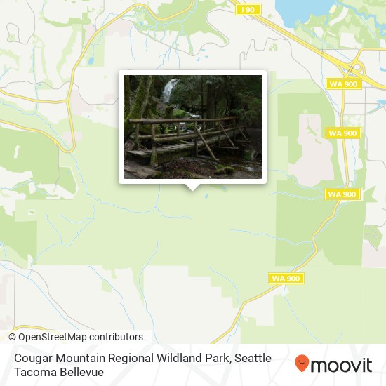 Mapa de Cougar Mountain Regional Wildland Park