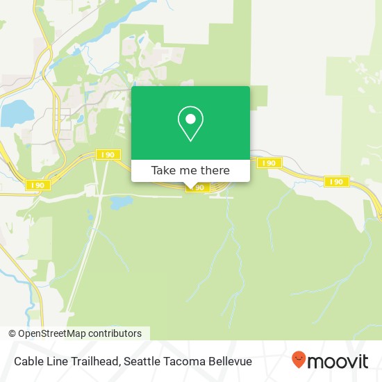 Cable Line Trailhead map