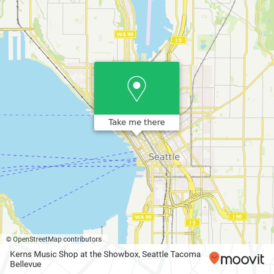 Kerns Music Shop at the Showbox map