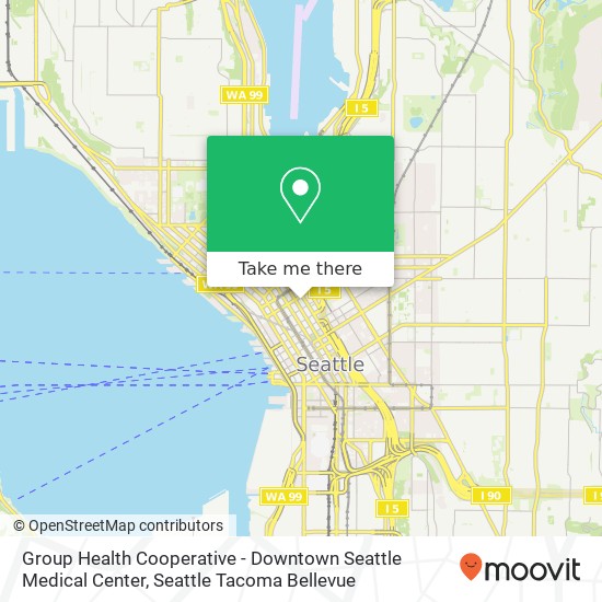 Mapa de Group Health Cooperative - Downtown Seattle Medical Center