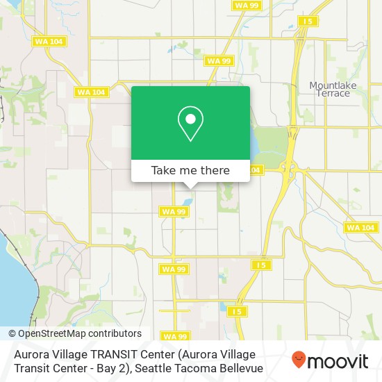 Mapa de Aurora Village TRANSIT Center (Aurora Village Transit Center - Bay 2)