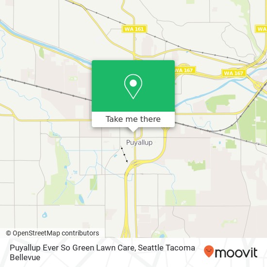 Puyallup Ever So Green Lawn Care map