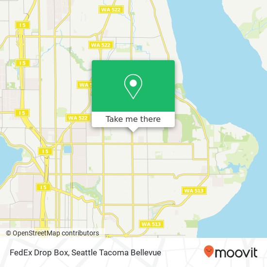 FedEx Drop Box map