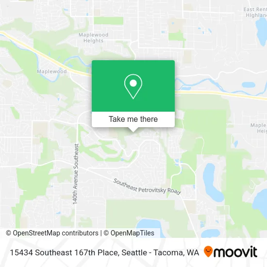 Mapa de 15434 Southeast 167th Place