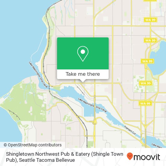 Mapa de Shingletown Northwest Pub & Eatery (Shingle Town Pub)
