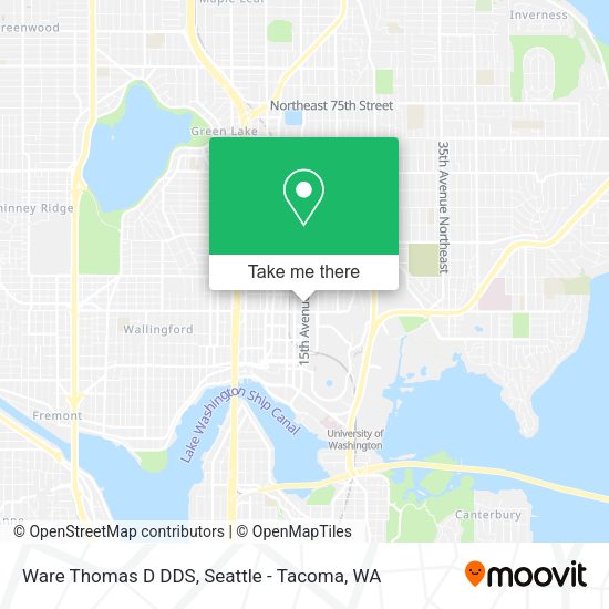 Ware Thomas D DDS map