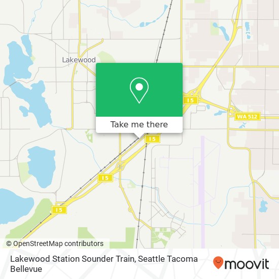 Mapa de Lakewood Station Sounder Train