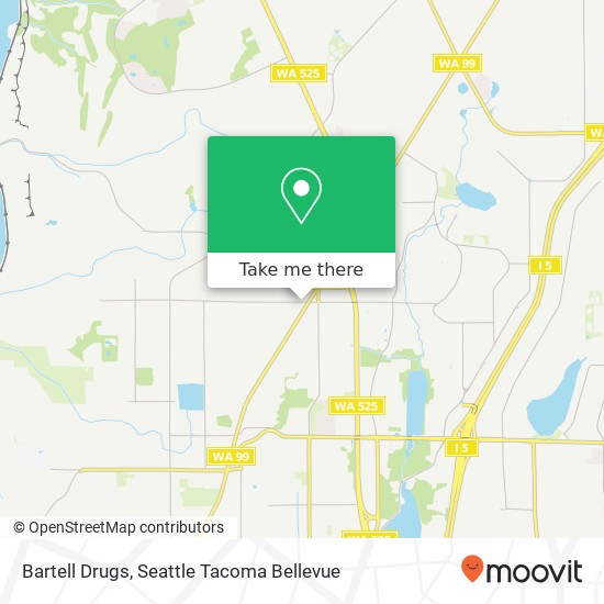 Bartell Drugs map