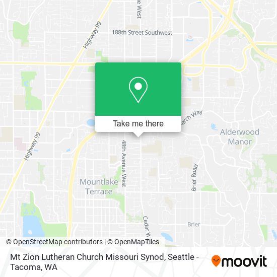 Mapa de Mt Zion Lutheran Church Missouri Synod
