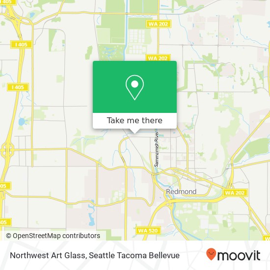 Northwest Art Glass map