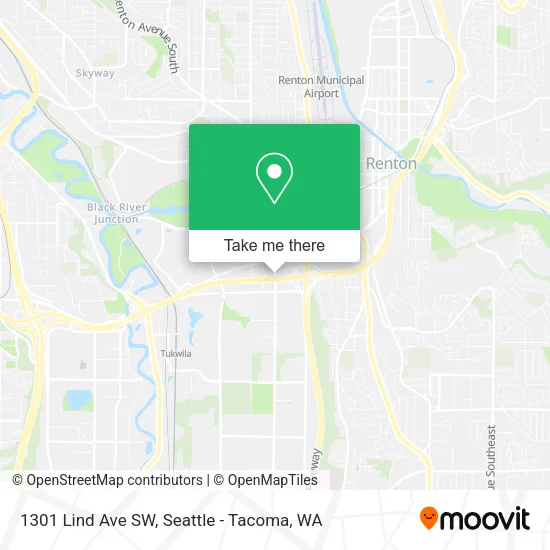 Mapa de 1301 Lind Ave SW