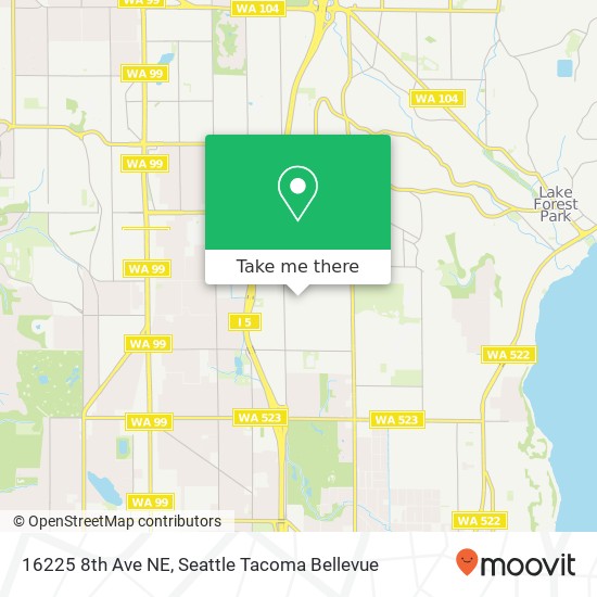 16225 8th Ave NE map