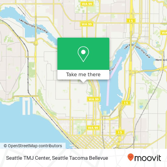 Seattle TMJ Center map