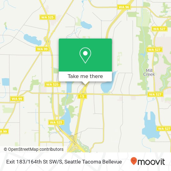 Mapa de Exit 183/164th St SW/S