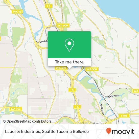 Mapa de Labor & Industries