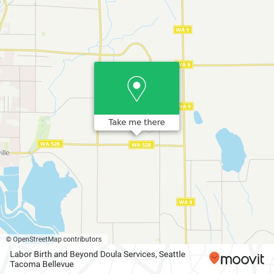 Mapa de Labor Birth and Beyond Doula Services