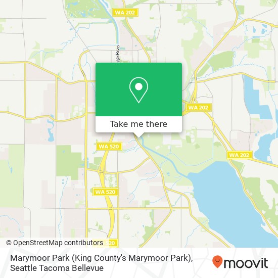 Mapa de Marymoor Park (King County's Marymoor Park)