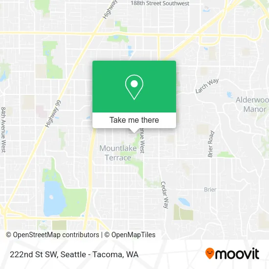 222nd St SW map