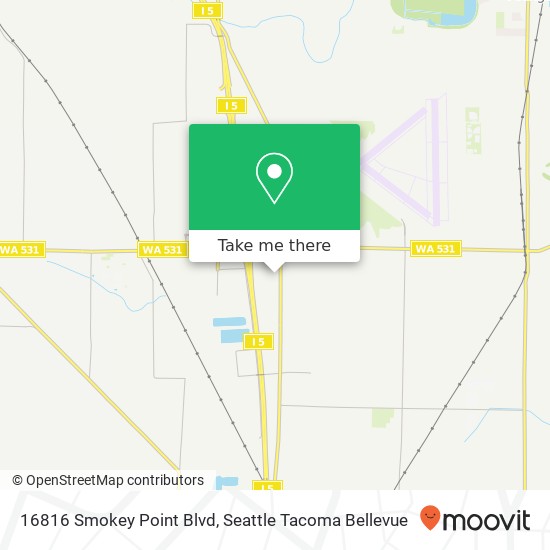 Mapa de 16816 Smokey Point Blvd