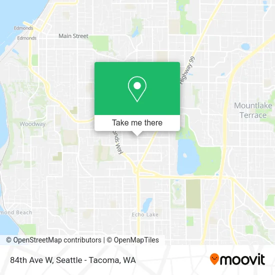 84th Ave W map