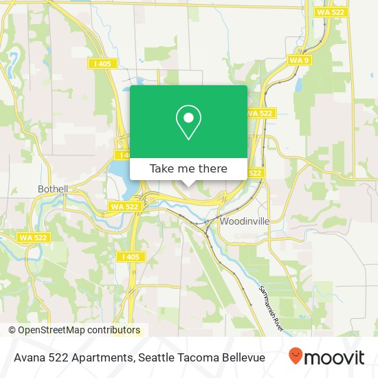 Avana 522 Apartments map