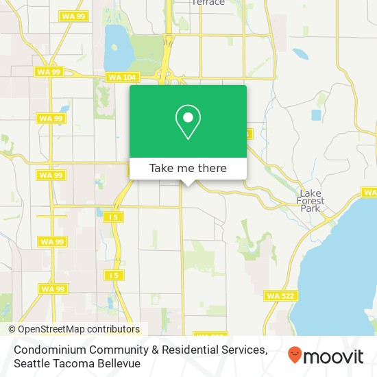 Condominium Community & Residential Services map