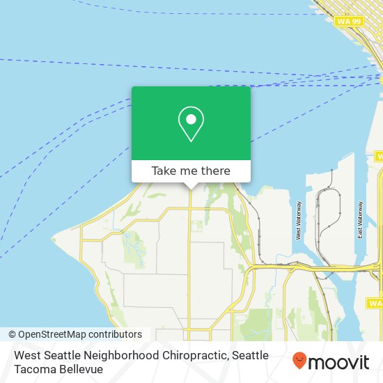 Mapa de West Seattle Neighborhood Chiropractic