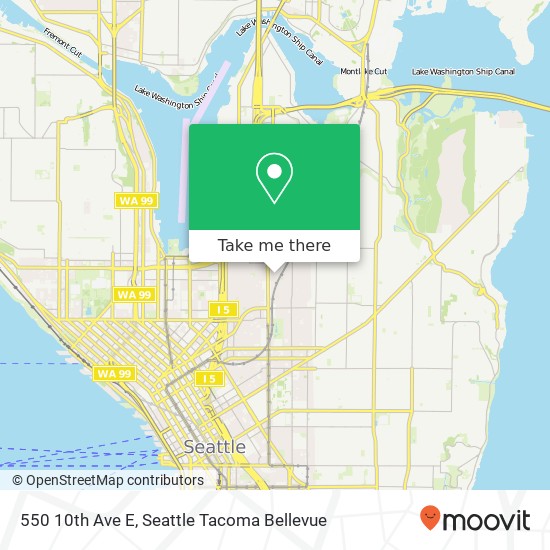 Mapa de 550 10th Ave E
