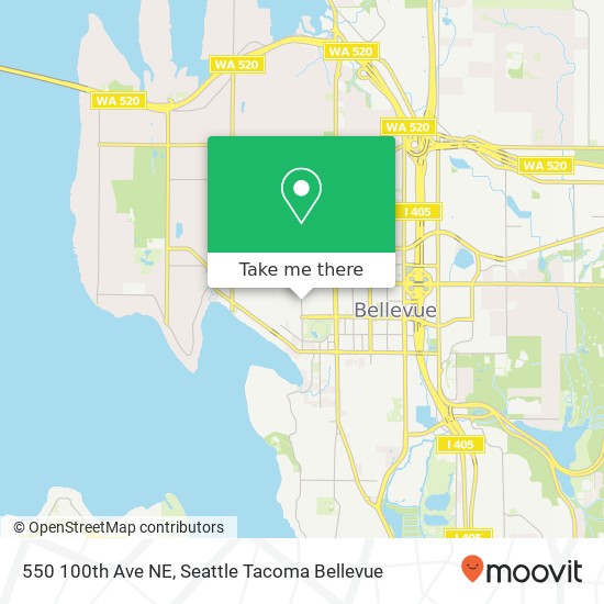 550 100th Ave NE map