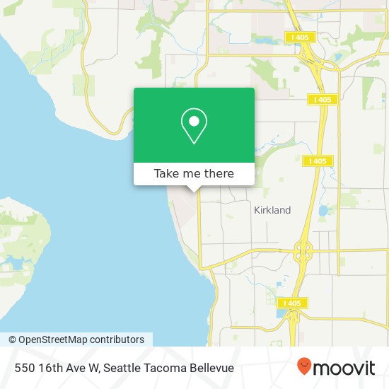 Mapa de 550 16th Ave W