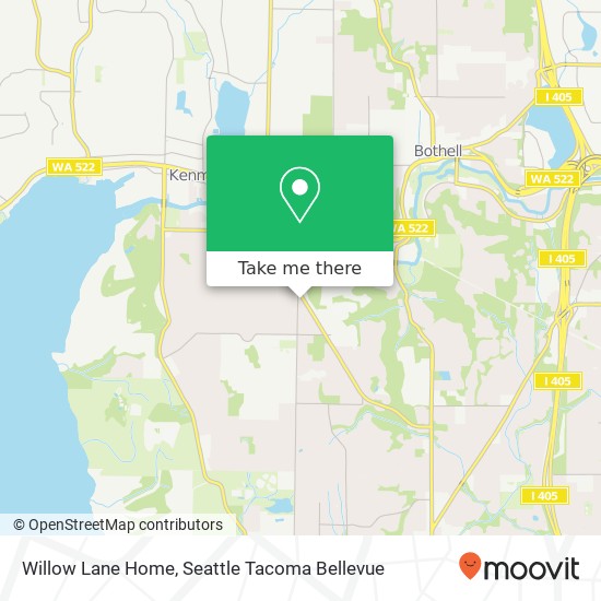 Mapa de Willow Lane Home
