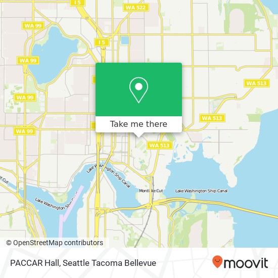 PACCAR Hall map