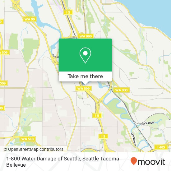 Mapa de 1-800 Water Damage of Seattle