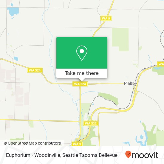 Euphorium - Woodinville map