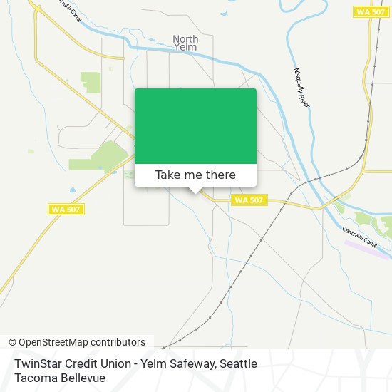 Mapa de TwinStar Credit Union - Yelm Safeway