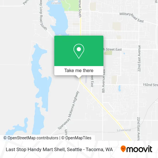 Mapa de Last Stop Handy Mart Shell