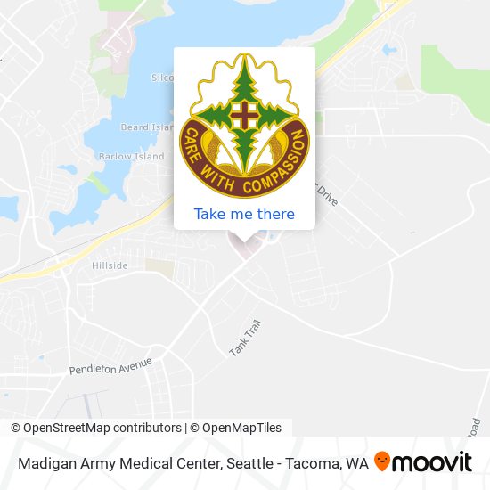 Madigan Army Medical Center map