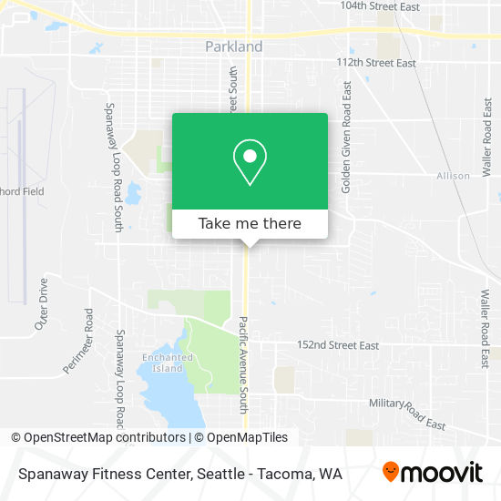 Spanaway Fitness Center map