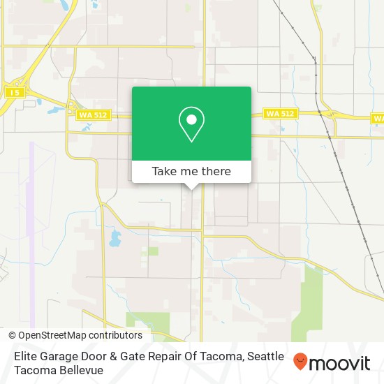 Mapa de Elite Garage Door & Gate Repair Of Tacoma