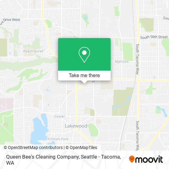 Mapa de Queen Bee's Cleaning Company