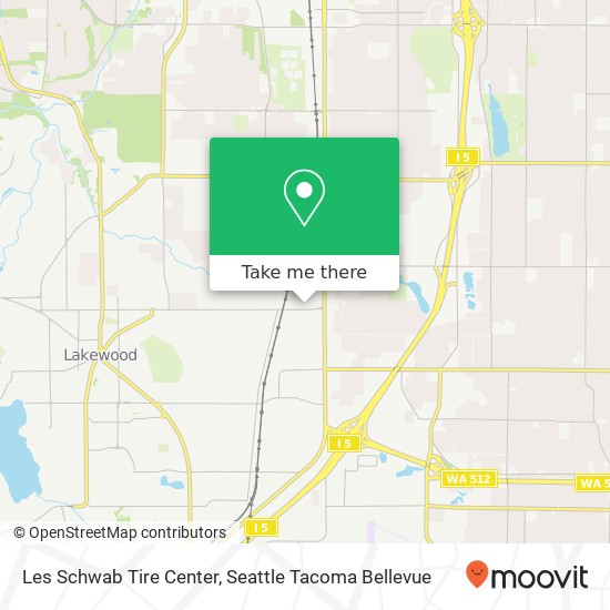 Mapa de Les Schwab Tire Center