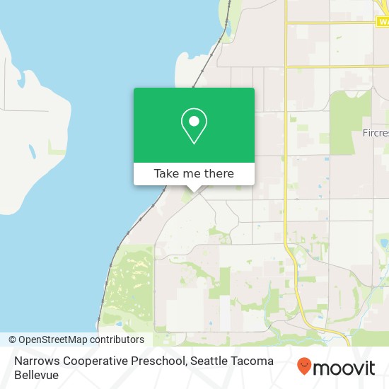 Narrows Cooperative Preschool map