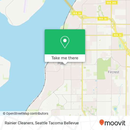 Rainier Cleaners map