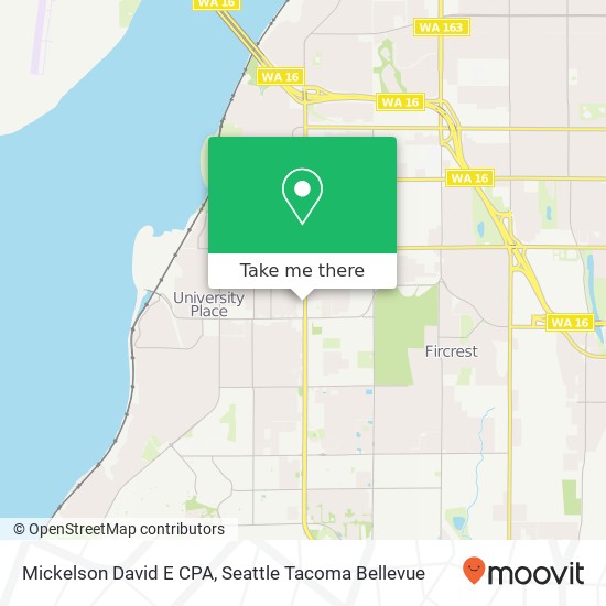 Mickelson David E CPA map