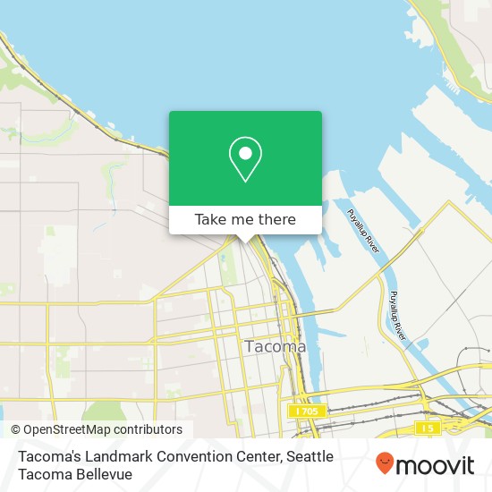 Mapa de Tacoma's Landmark Convention Center