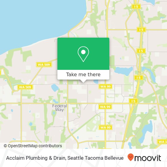 Acclaim Plumbing & Drain map