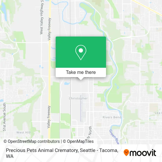 Mapa de Precious Pets Animal Crematory