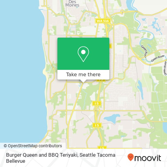 Burger Queen and BBQ Teriyaki map